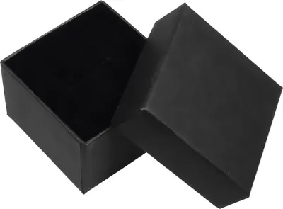 Produktbild von Geschenkschachtel Schmuckschachtel Geschenkbox Ring Schmucketuis Karton schwarz 50 x 50 x 32 mm 1er Pack