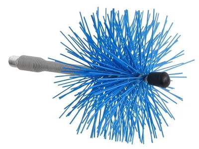 Image de Brosse de ramonage en nylon, axe flexible 120 mm.