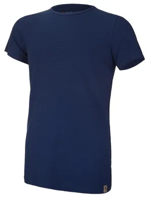 Produktbild von Herren U-Neck T-Shirt kurzer Ärmel dünn Outlast® - Dunkelblau, M