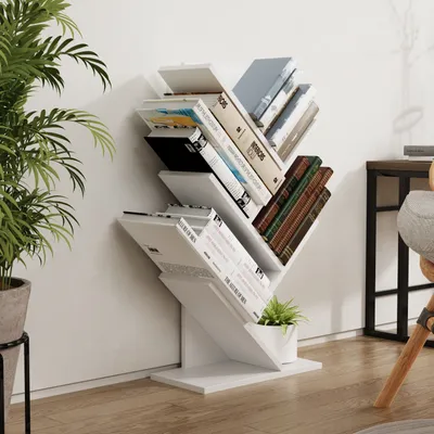 Produktbild von VCM Holz Aufbewahrung Stand Regal Bücherregal Deko Bücher Standregal Nulis L