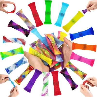 Produktbild von Anti-Stress Fidgetbälle, 18 Stück, Nylon, für Konzentration und Stressabbau