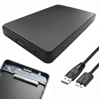 Obrázok produktu pre Verk 06223 Puzdro pre SATA HDD 2,5'' usb 3.0 čierne