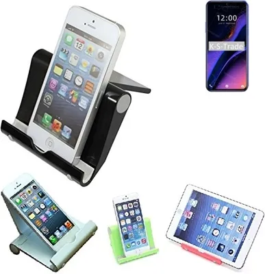 Produktbild von K-S-Trade Handy-Ständer kompatibel mit Doogee X95 faltbarer Tischständer Smartphone Tablet Halterung Reise