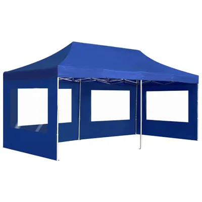 Immagine prodotto di Gazebo Professionale Pieghevole Alluminio con Pareti 6x3 m Blu
