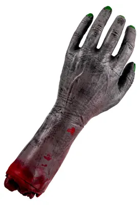 Produktbild von Abgehackte Zombie Hand als Halloween Deko, KI-generiertes Bild