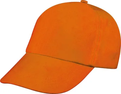 Produktbild von Baumwoll Basecap 5 Panel / Farbe: orange