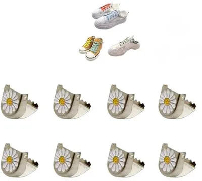 Produktbild von Metall-Schuhe-Aufhäkern-Set - Schuhhalter - Bequeme Schuhfixierer - Schnürsenkelverschlüsse - Ohne Schnürsenkelschließe - Elastische Schnürsenkelhalter - für Männer, Frauen und Kinder - Metall-Schnürsenkel-Abschlüsse und -Sch