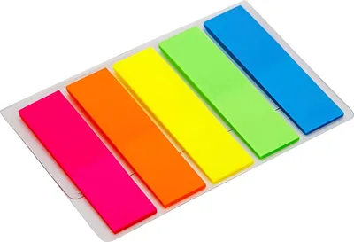 Produktbild von Glänzende Registerkarten in 5 Farben, je 25 Stück