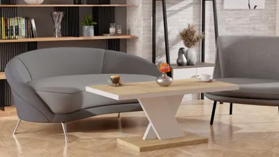 Produktbild von Design Couchtisch MA-111 Hochglanz Tisch 90x60x50cm
