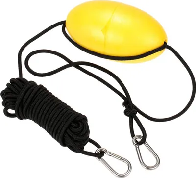 Imagen del producto de 1 unidad de cuerda de anclaje para kayak, ideal para deriva, con mosquetones de acero inoxidable. Cuerda de nylon de 9,1 metros (30 pies) de longitud. Accesorio para kayak
