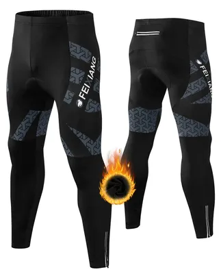 Immagine prodotto di Pantaloni da ciclismo lunghi da uomo con imbottitura ergonomica 3D