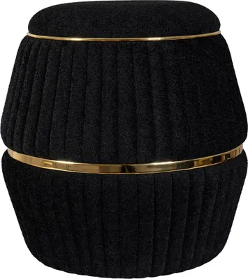 Produktbild von Hocker Doric 210 Schwarz / Gold