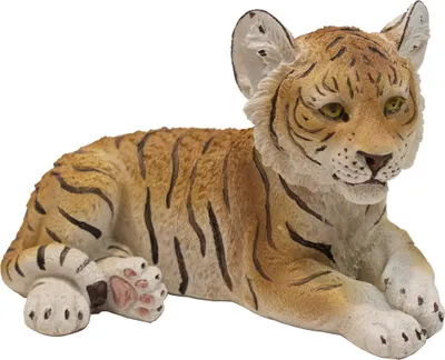 Produktbild von Tiger Baby Kind Katze Skulptur Tigerfigur Deko Afrika Tier Figur Statue Löwe