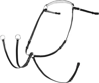Produktbild von Hispano Hipica English Crossover Martingale Vorderzeug Braun Full Braun Full