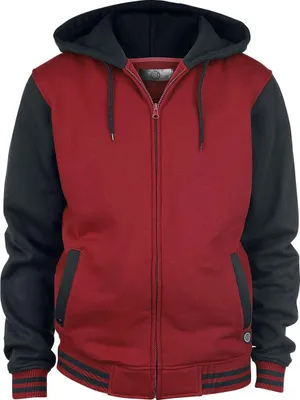 Produktbild von RED by EMP Herren schwarz-rote Sweatshirtjacke L