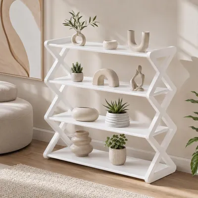 Immagine prodotto di Libreria, scaffale per scarpe, scaffale per il soggiorno, scaffale portaoggetti, scaffale per abiti, armadietto per scarpe, 50x42 cm, scaffale autoportante, scaffale per bambini, YaLiva_Decor®
