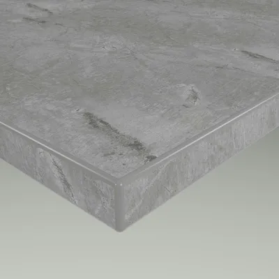 Produktbild von Tischplatte Zuschnitt nach Maß Beschichtete in 19mm Stärke - Strukturdekor Marmor Hell Grau 60 x 60 cm