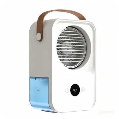 Produktbild von Mini-Luftkühler mit Sprühfunktion, Tischventilator mit 4 Geschwindigkeiten, mit Wassertank,Leiser Verdunstungskühler für Büro, Schlafzimmer & Camping