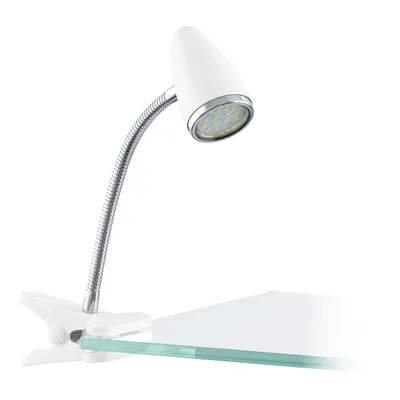 Produktbild von EGLO Riccio 1, Chrom, Weiß, Kunststoff, Stahl, Homeoffice, Büro, Studie, IP20, II, GU10