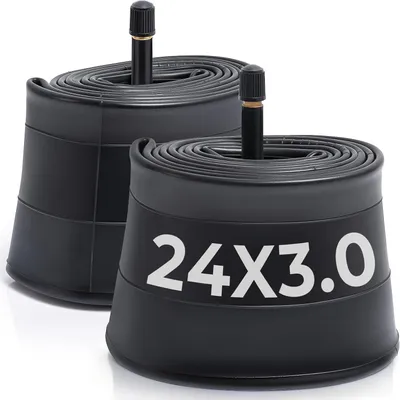 Productafbeelding van Binnenband fatbike 24 x 3,0 - Autoventiel 32 mm - 2 stuks