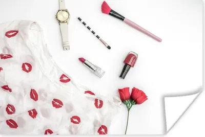 Produktbild von MuchoWow® Poster Make-up mit einer Uhr 180x120 cm - Fotoplakat