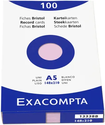 Produktbild von Brause Exacom Cards A5 Blank Rose