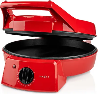 Image de Nedis Fcpm100Frd Pizza Maker et Grill 30 cm Température réglable 1800 W