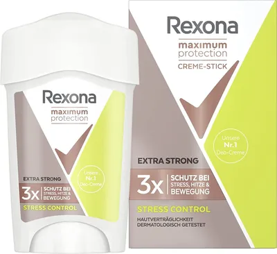 Produktbild von Rexona Maximum Protection Stress Control 45ml, Frauen, Antitranspirant, Deostift, 45 ml, 48 h, normale Haut