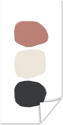Produktbild von MuchoWow® Poster Minimalismus - Pastell - Gestaltung 60x120 cm - Wandschmuck