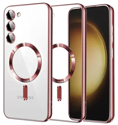 Obrázek produktu pro Techsuit Luxury Crystal Back Cover pouzdro s MagSafe pro Samsung Galaxy S23 Plus - růžové