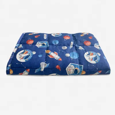 Zdjęcie produktu dla Koc obciążający dla dzieci, wykonany w 100% z bawełny, kolekcja "Kosmos" - 3,2 kg / 104 x 150 cm - koc obciążający