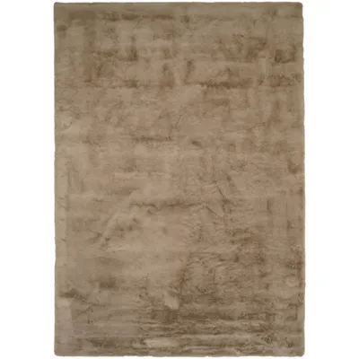 Produktbild von Consilio Concept COZY Fellteppich 200x290 taupe Teppich supersoft 28 mm Höhe soft weich Hasenfell Imitat beige braun