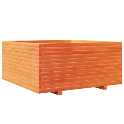 Produktbild von Pflanzkübel Wachsbraun 100x100x49,5 cm Massivholz Kiefer