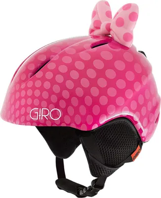 Produktbild von GIRO Kinder Skihelm Ski Helm Launch Plus Polka Dots Schleifchen pink bow, Größe:S (52 - 55.5 cm)