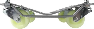 Produktbild von Auto Rad-Dolly - Rangierroller Set 4 Stück - 37×30 cm - Metall - 360° Lenkrollen - Zum Bewegen und Positionieren von Fahrzeugen - Silber