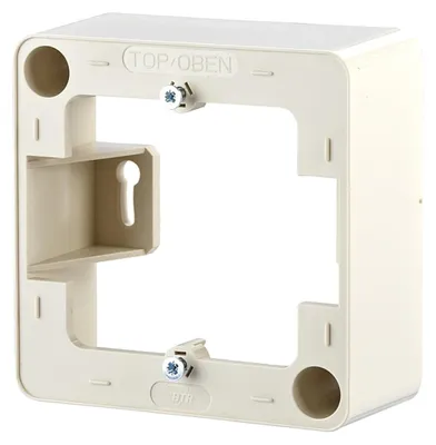 Produktbild von METZ CONNECT Aufputzrahmen 85 x 85 x 35 mm - 1fach, perlweiß