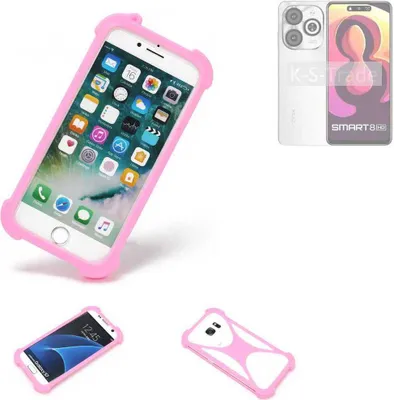 Produktbild von K-S-Trade Handy Hülle kompatibel mit Infinix Smart 8 HD Schutz Hülle Bumper Silikon Schutz Hülle Cover Case Silikoncase Silikonbumper TPU Softcase
