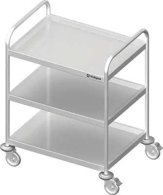Produktbild von Servierwagen mit drei Böden, 1000x600x950 mm, verschweißt