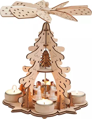 Produktbild von Weihnachtspyramide aus Holz 27 cm