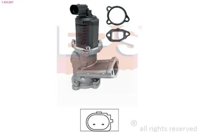 Produktbild von EPS 1.963.007 AGR-Ventil für OPEL Corsa D Schrägheck (S07) Abgasrückführungsventil