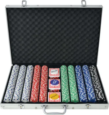 Produktbild von Poker Set mit 1.000 Chips Aluminium