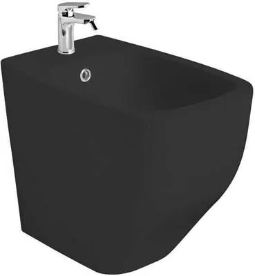 Immagine prodotto di Bidet filo parete in Vetroceramica nero opaco | Mozart