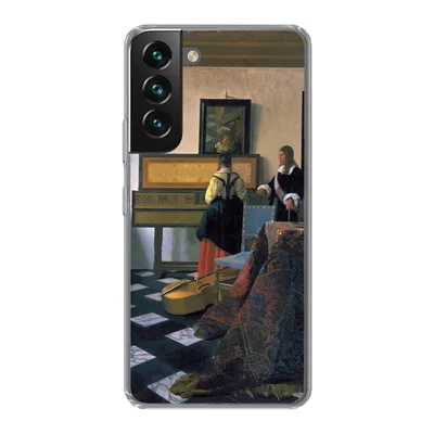 Produktbild von MuchoWow® Handyhülle Schutzhülle Hülle für Samsung Galaxy S22 Die Musikstunde - Johannes Vermeer Silikon Softcase Handy Hülle - Mobiltelefonhülle