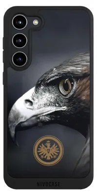 Produktbild von NIVOCASE Handyhülle für Samsung Galaxy S23+  Hülle NIVOpure Case Schwarz Adler Eintracht Frankfurt Offizielles Lizenzprodukt
