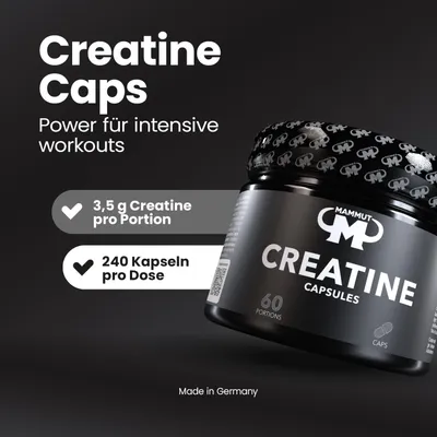 Productafbeelding van Mammut Nutrition - Creatine capsules - 240 stuks per verpakking