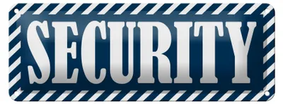 Produktbild von Blechschild Security 27x10cm Sicherheitsdienst Dekoration