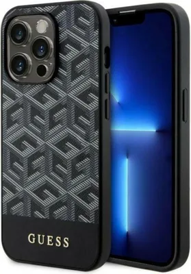 Produktbild von Guess Guhmp14Xhgcfsek Hülle Für Iphone 14 Pro Max 6,7 - Schwarz Gcube Stripes Magsafe