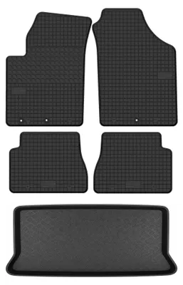 Obrázok produktu pre Gumové autokoberce SolidTread + vaňa kufra pre: Kia Picanto I 2003-2011 hatchback 5 ks