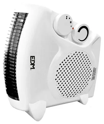 Obrázek produktu pro EDM 07205, Elektrický přímotop s ventilátorem, Vnitřní, Podlaha, Bílá, Otočné, 2000 W