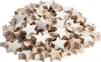 Produktbild von Kokos Stern mini in Weiß, Durchmesser 3cm, verpackt mit  100 Stück |  Kokosnuss Stern